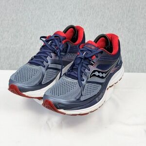 Saucony Guide 10 Mens Running Shoes Navy Blue Red S20350-4 Size 9